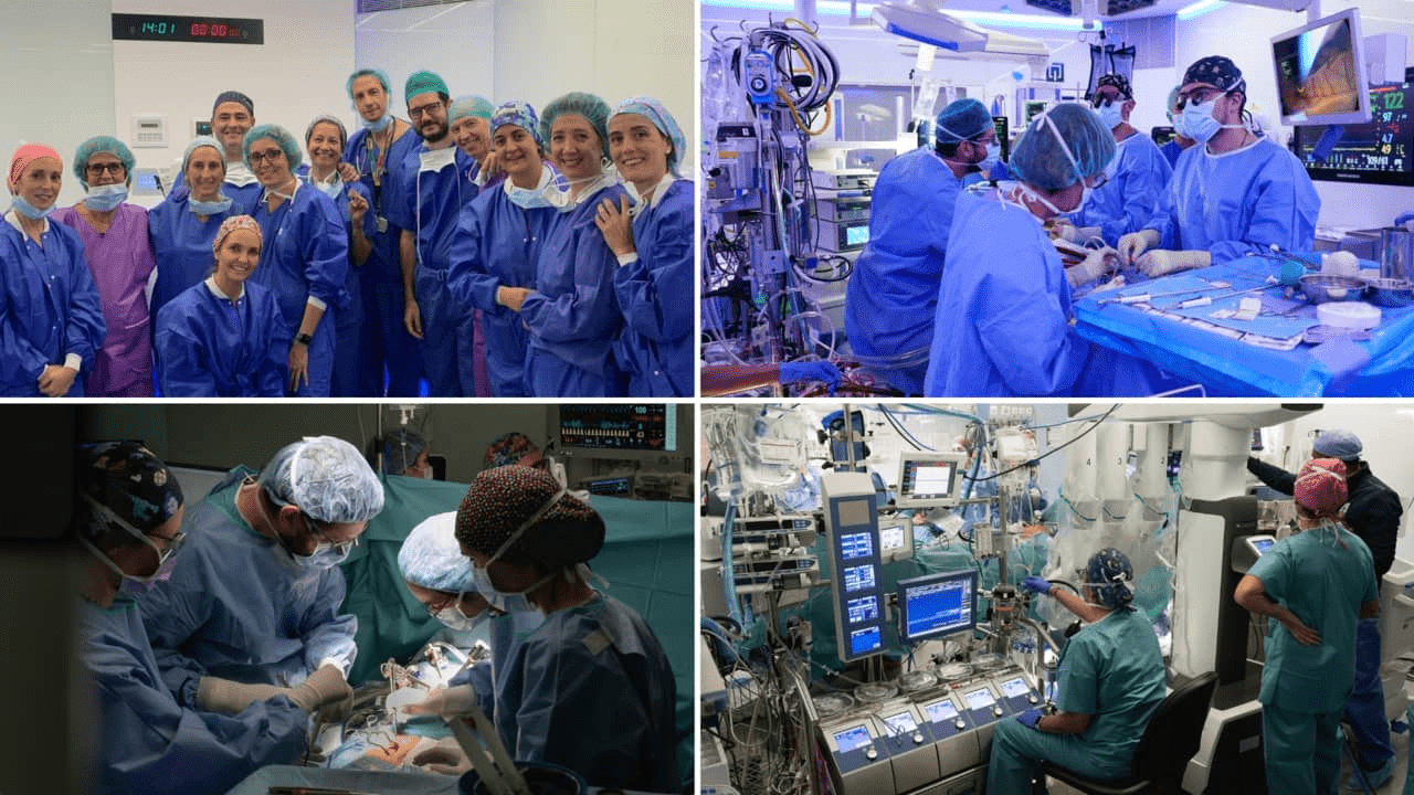 Robot helps heart surgeons on Spanish teens